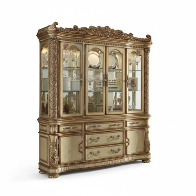 Luxus Schaufenster Vitrine Vitrinen Schrank Glas Antik Stil Barock Rokoko
