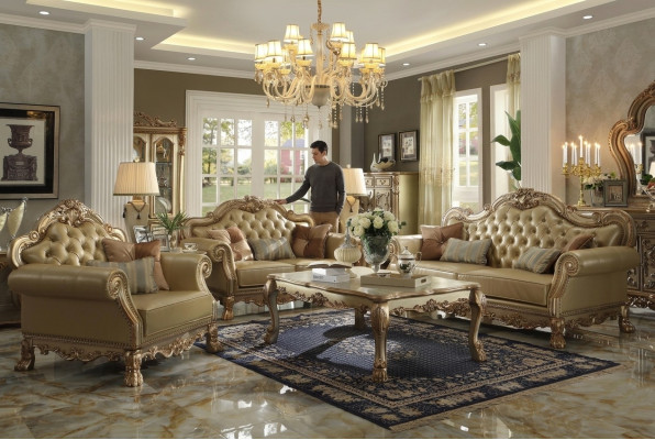 Sofagarnitur 3+2+1 Sitzer Sofa Couch Polster Garnitur Couchen Chesterfield Leder