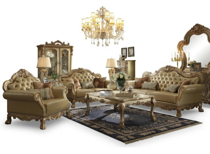 Sofagarnitur 3+2+1 Sitzer Sofa Couch Polster Garnitur Couchen Chesterfield Leder