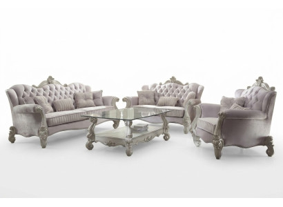 Sofagarnitur 3+2+1 Sitzer Deko Klassischer Wohnlandschaft Sofas Couchen