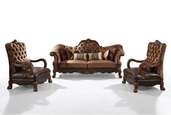 Design Sofagarnitur 3+1+1 Sitzer Couchtisch Beistelltisch 6 tlg.Wohnzimmer