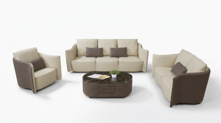 Sofagarnitur 3+2+1 Sitzer Set Sofa Design Polster Modern Couchen Couch