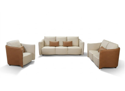 Sofagarnitur 3+2+1 Sitzer Set Sofa Design Modern Polster Couchen Couch