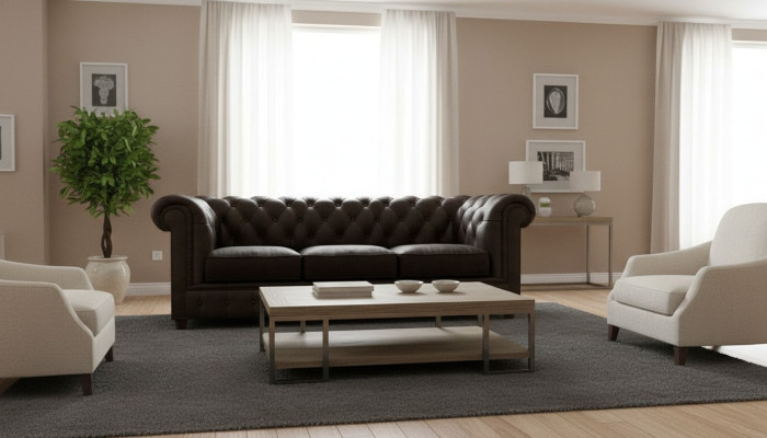Klassische Chesterfield Couch Sofa 3 Sitzer Couchen Sofas Polster Dreisitzer