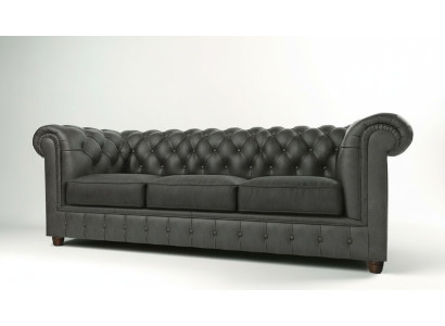 Dreisitzer Chesterfield 3 Sitzer Sofa Polster Couch Sitz Garnitur 3er Couchen