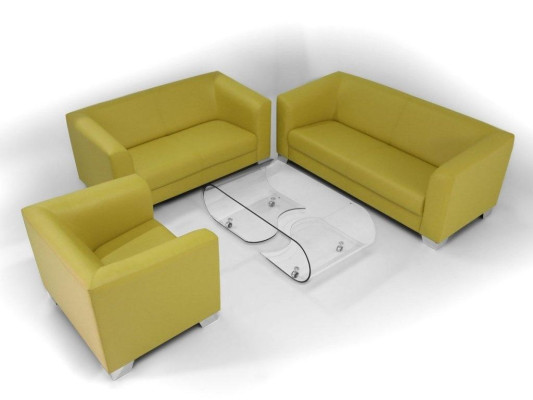 Sofagarnitur 3+2+1 Sitzer Set Design Sofas Polster Relax Leder Couchen