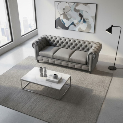 Designer Sofa 3 Sitzer Chesterfield Couch Polster Sofas Couchen Dreisitzer Sitz