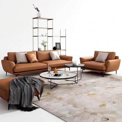 Polster Couchen Stoff Luxuriöse Wohnzimmer Sofagarnitur 3+2+1 Set Garnitur Leder