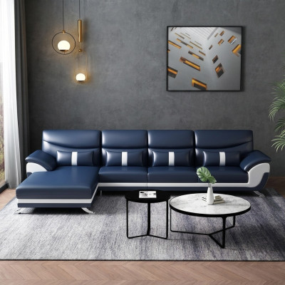 Ecke Ecksofa L-Form Wohnlandschaft Sofa Couch Garnitur Polster Stoff Sofas Leder