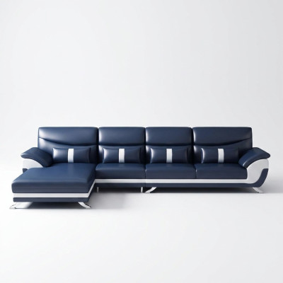 Ecke Ecksofa L-Form Wohnlandschaft Sofa Couch Garnitur Polster Stoff Sofas Leder