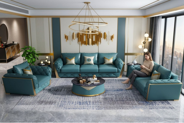 Dreisitzer Design Sofa 3 Sitzer Couchen Couch Polster Garnitur Sofas 