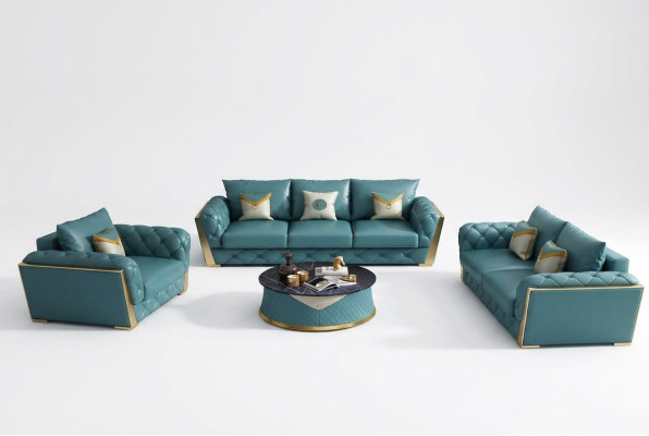 Dreisitzer Design Sofa 3 Sitzer Couchen Couch Polster Garnitur Sofas 