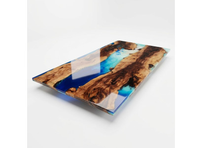 Esstisch Design Tisch Moderne Tische Meer Ozean Fluss Epoxid Harz Möbel 200x90