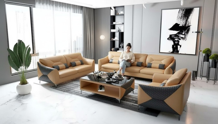 Sofagarnitur 321 Sitzer Set Design Sofa Couchen Couch Luxus Neu design Polster