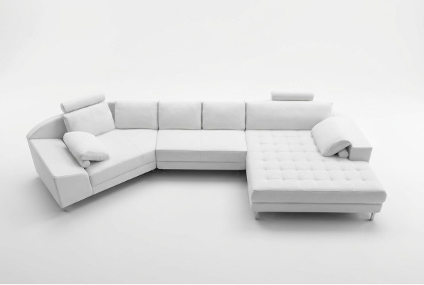 Ecksofa Ledersofa Design Sofa Ecksofa U Form Modernes Polster Wohnzimmer Möbel