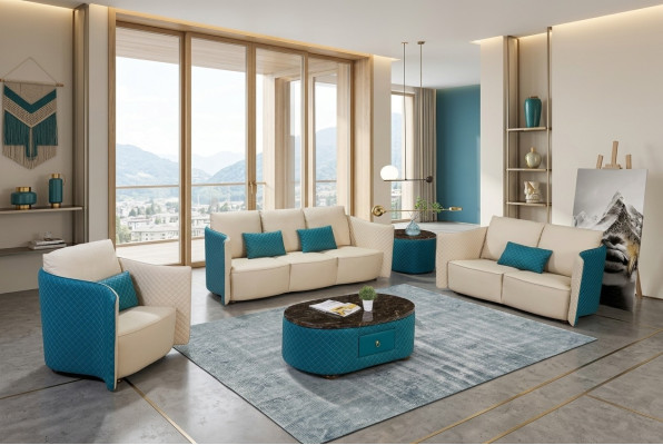 Dreisitzer Italienische Stil Sofa 3 Sitzer Modernes Sofa Ledersofa Couch