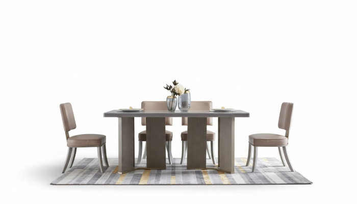 Komplette Esszimmer Garnitur Tisch + 6x Lehnstuhl Stühle Luxus Essgruppe