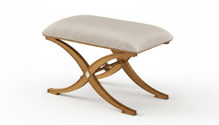 Design Hocker Bank Luxus Möbel Pouf Fußhocker Polsterhocker Sitzhocker