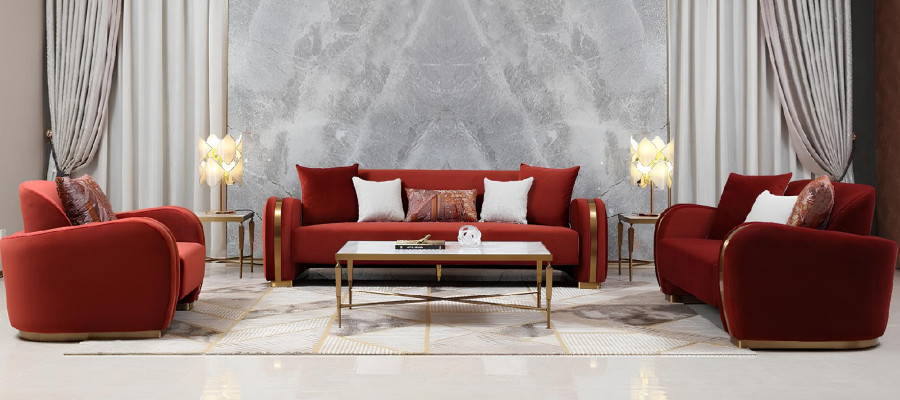 Sofagarnitur 321 Sitzer Set Design Sofa Couchen Couch Luxus Gruppe Polster Neu