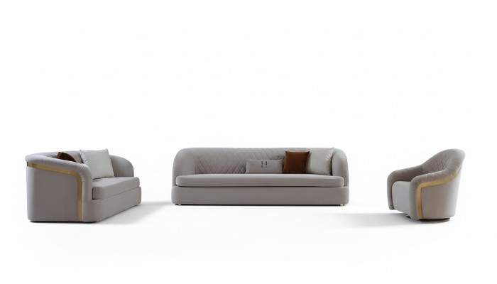 Sofagarnitur 321 Sitzer Set Design Sofa Gruppe Couch Moderne Luxus Polster Neu