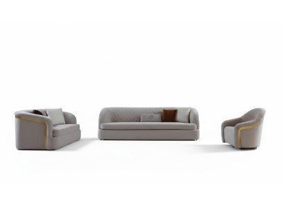 Sofagarnitur 321 Sitzer Set Design Sofa Gruppe Couch Moderne Luxus Polster Neu