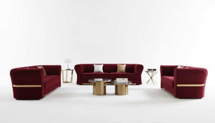 Sofagarnitur 4+3+2 Sitzer Couch Wohnlandschaft Garnitur Design Modern Sofa Neu