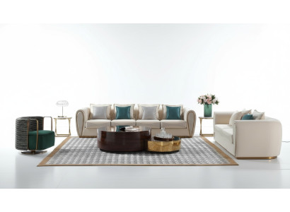 Sofagarnitur 3+2+1 Sitzer Set Design Sofas Polster Couchen Moderne Textil Relax