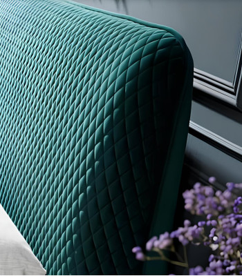 Bett 180x200cm Textil Schlafzimmer Möbel Luxury Moderne Betten Design Bett Samt