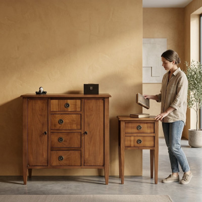 Nachttisch Nachtschrank Kommode Konsole Beistell Luxus Beistelltisch Tisch Neu