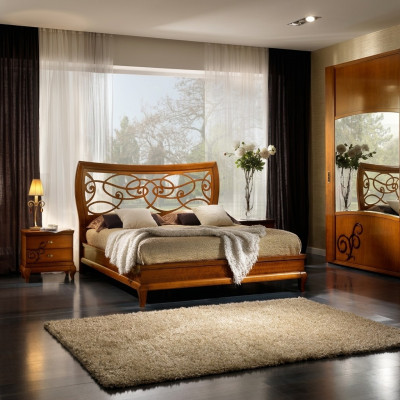 Bett Polster Luxus Design Betten Doppelbett Hotel Bettrahmen Doppel Holz Möbel