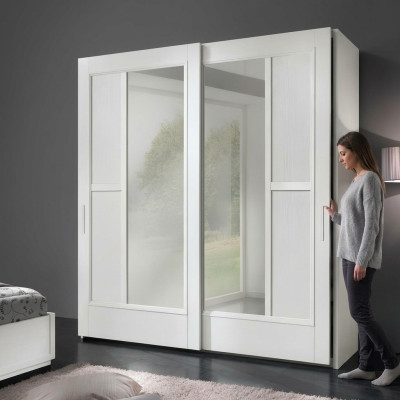Luxus Schränke Kleider Kleiderschrank Schrank Schwebetüren Design Holz Modern