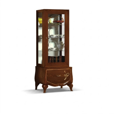 Vitrine Schaufenster Vitrinen Glas Schrank Antik Stil Modern Holz Design Möbel