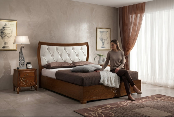 Schlafzimmer Bett Nachttisch Betten Gruppe Holz Doppel Design Garnitur Set 3tlg