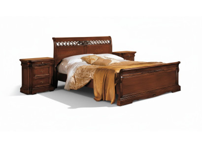 Doppelbett Massivholz Schlafzimmer Möbel Design Bett Möbel Vaccari cav giovanni