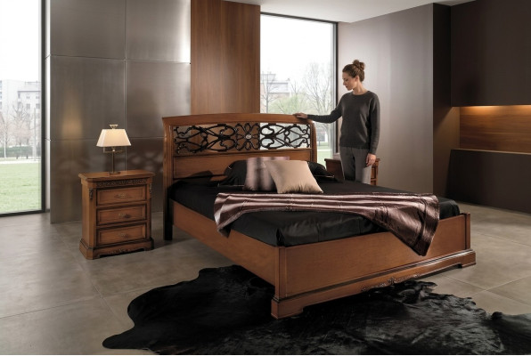 Holz Doppelbett Betten Massivholz Schlafzimmer Möbel Vaccari cav giovanni Bett