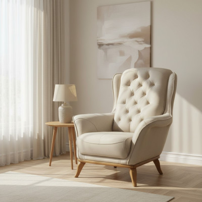 Sessel Luxus Design Möbel Klassisches Stil Design Textil Wohnzimmer