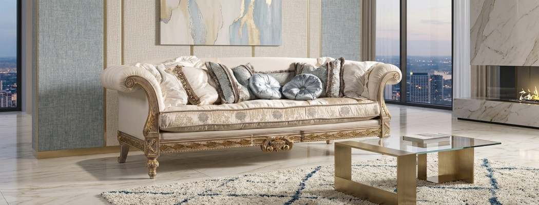 Chesterfield Klassischer Dreisitzer Sofa Wohnlandschaft Textilsofa 3 Sitz couch
