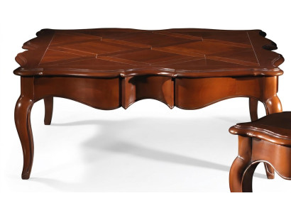 Beistelltisch xxl Echtholz Tisch 112x112cm Möbel Italienische Einrichtung Tische
