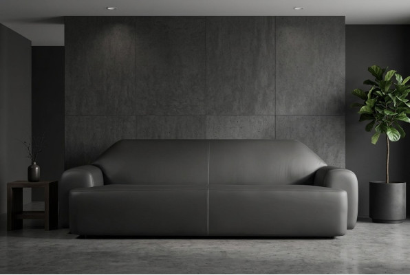Gepolstertes Dreisitzer Sofa Design Sofas 3-Sitzer Sofas Couchen Wohnzimmer Neu