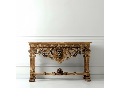 Konsolentisch Möbel Holz Konsole Italienisches Sideboard Konsolen Echtholz Tisch