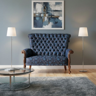 Sofa 2 Sitzer italienische Möbel design textil Polster sitz sofas Zweisitzer Neu