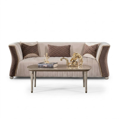 Polster Designer Möbel Dreisitzer Sofa 3 Sitzer Sofas Luxus Textil Couchen big