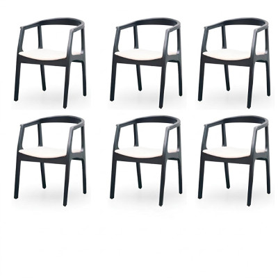 Esszimmer Stuhl Garnitur Sessel Neu Set Polster Design 6 Stühle Gruppe