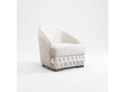 Sessel 1 Sitzer Weiß Chesterfield Relax Italienische Möbel Einrichtung