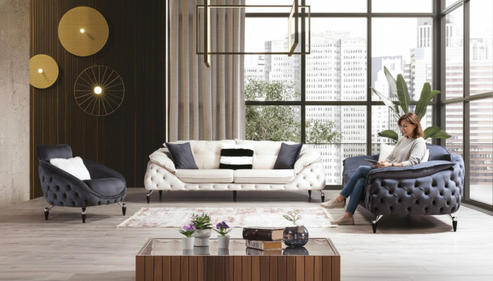 Grüne Chesterfield Couch Stoff Sofa Couch Möbel Luxus Einrichtung Sofas Couchen