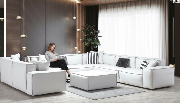 Hocker Weiß Wohnzimmer Elegantes Mobel Luxus Design Italienischer Stil