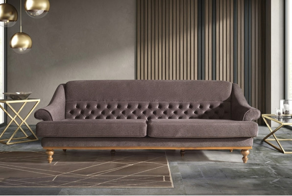 Modernes Wohnzimmer Sofa Polstercouchen Designer 3-Sitzer Textilsofas
