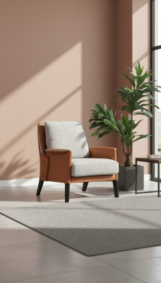 Sessel Ohrensessel Cocktailsessel Stoff Wohnzimmer Orange Modern Grau
