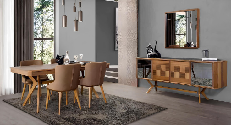 Esszimmer Garnitur Tisch 6x Lehnstuhl Stühle Luxus Essgruppe Set Neu Komplette