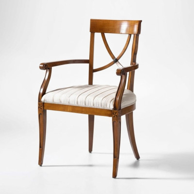 Klassische Stühle Stuhl Lehnstuhl Holzstuhl Esszimmerstuhl Luxus Holz Möbel Neu